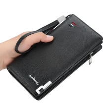 

Men's Wallet Long Section High Quality Male Card Case Wallet Zipper Large Capacity Brand PU Leather Wallet for Men