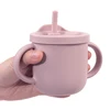 New Design Portable Multi-Function Drinking Cup Baby Feedin Liquid Feed Leak-Proof Straw Cup Food Storage Snack Cup 2