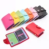 Fashion Credit Card Holder Men Women Travel Cards Wallet PU Leather Buckle Business ID Card Holders H9 ► Photo 1/5