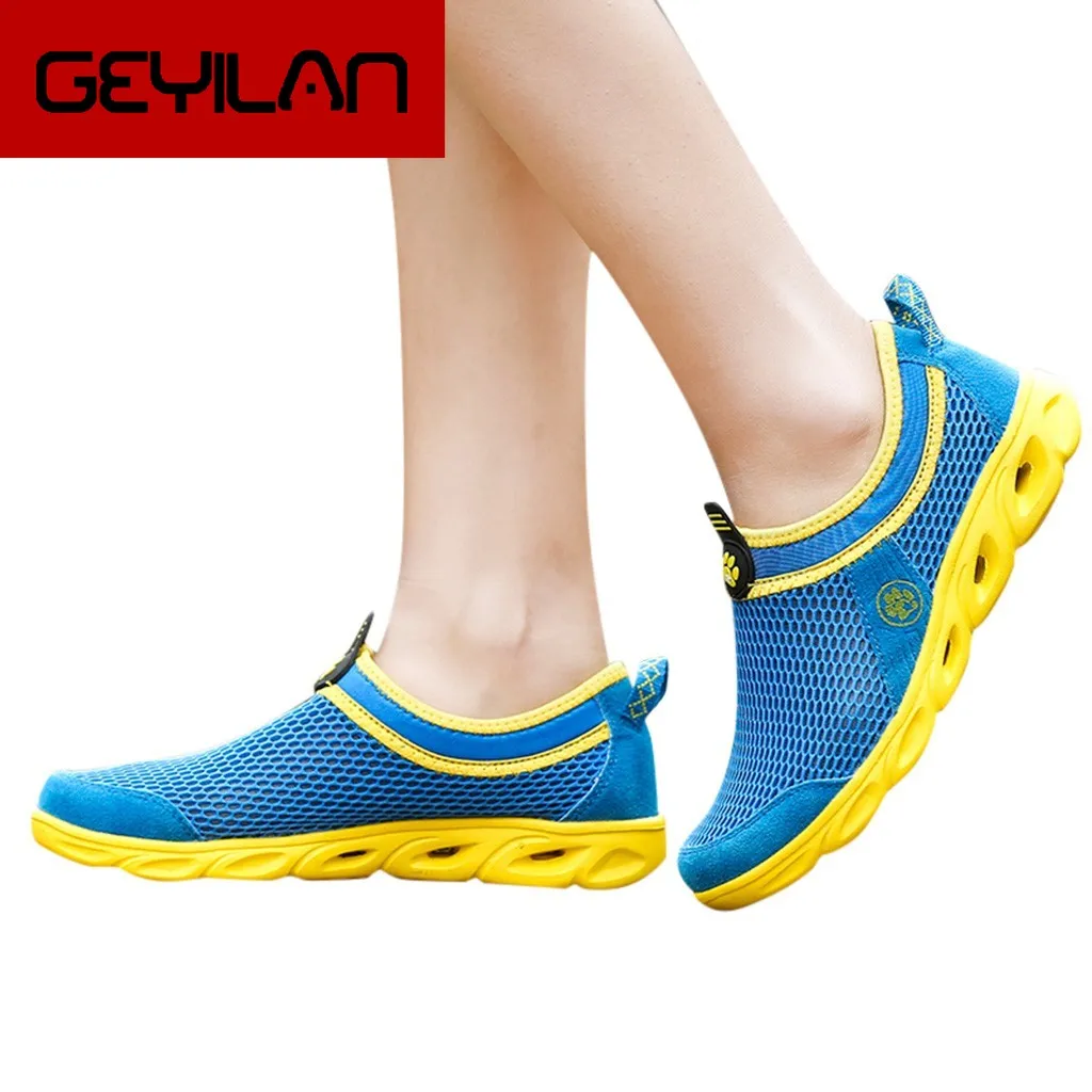 

Summer Men Hollow Water Shoes Breathable Large Size Casual Men's Shoes Breathable Slip On Loafers Men Driving Boat Shoes