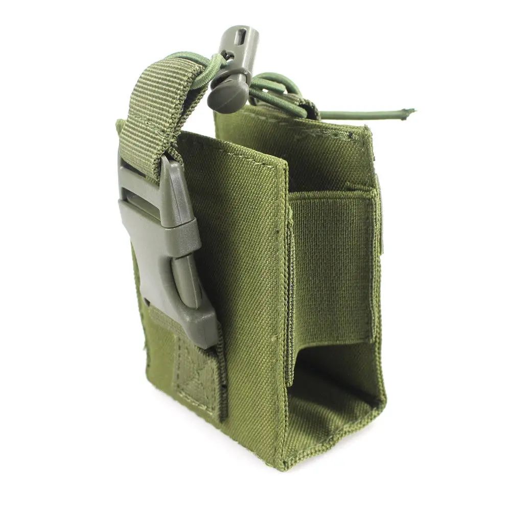 Тактический Molle Радио Walkie держатель рации сумка Открытый Нейлон Журнал Mag Чехол кобура - Цвет: Зеленый цвет