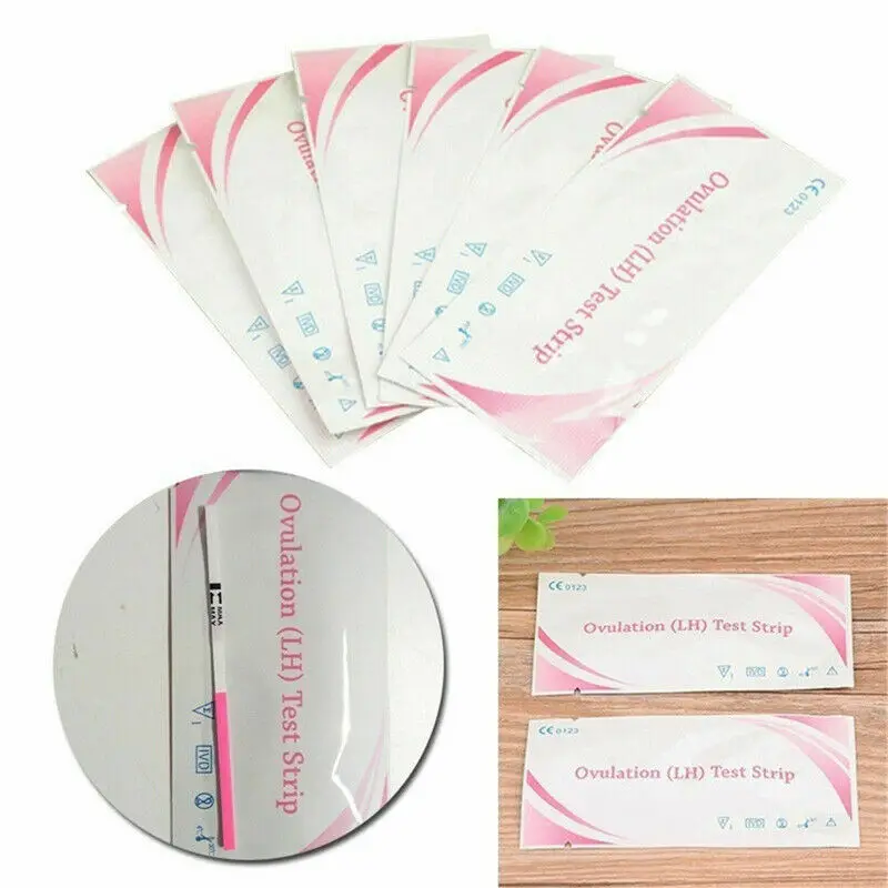 50x Women LH Ovulation Test Paper Strip Urine Predictor Fertility Stick Private ovulation test strips