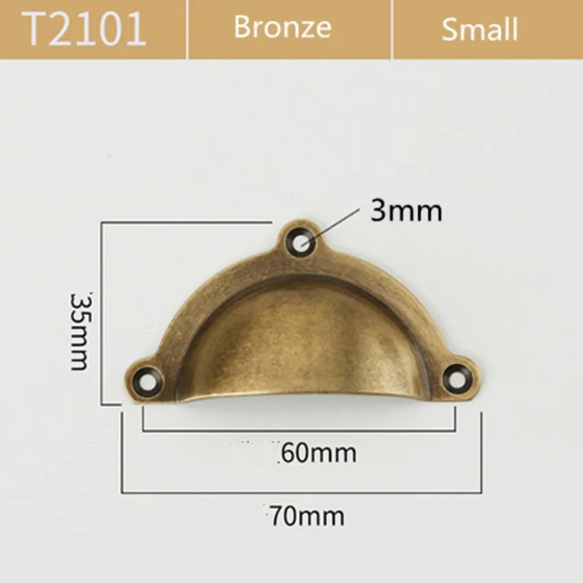 Ретро стиль, корпус, медная ручка, монтируемая на поверхность, без ударов, яркие латунные бронзовые для выдвижных шкафчиков, шкаф, ручка - Цвет: 2101 S bronze