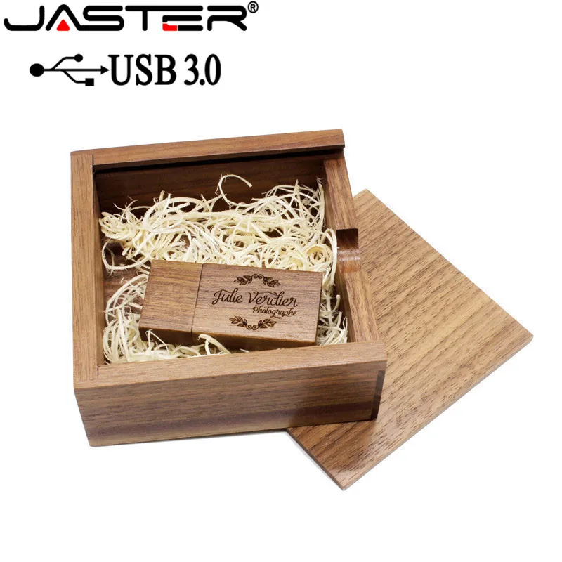 JASTER USB 3 0 грецкий орех клен фотоальбом usb + коробка флэш накопитель 64 ГБ 16 32