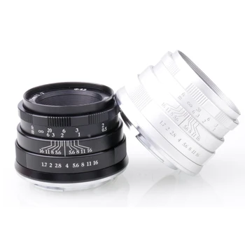 

RISESPRAY Camera Lenses 35mm f1.7 Lens APS-C Fixed Focus Lens For Canon EOS-M Mount E Mount Fuji FX Mount Hot Sale
