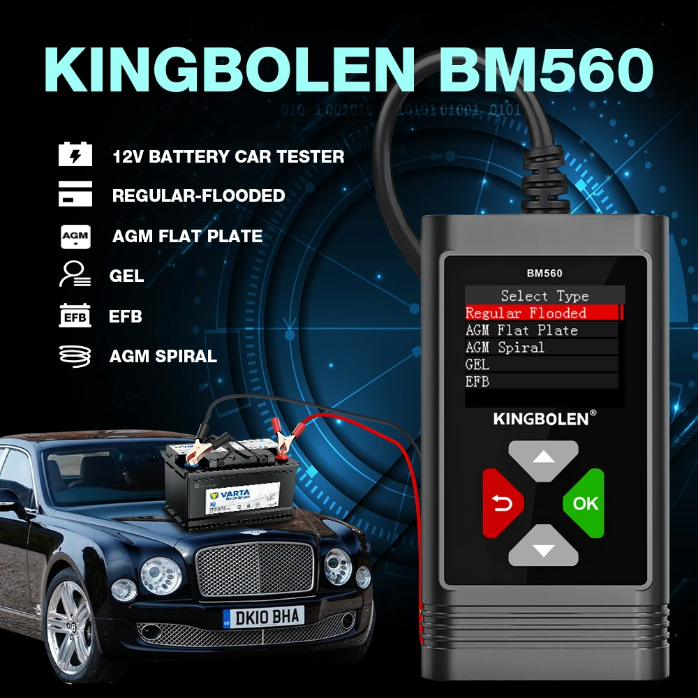 通販激安で人気 Bm560カーバッテリーテスター12v 6vアナライザクランキングテスト逆保護充電チェック 定期的にオンライン Kingscages Com