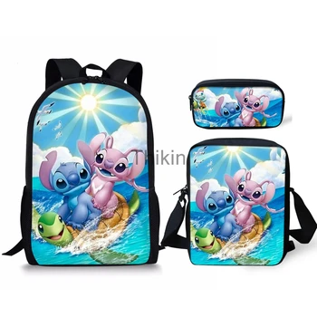 

2020 School Backpack Cute Stitch Pattern Women Shoulders Bag Fashion School Bag For Teenage Girl Children Backpacks Travel Bag