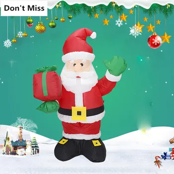 

Christmas Inflatable Santa Claus Package Santa Claus Outdoor Christmas Decorations Home Courtyard Garden Decoration Party Toys
