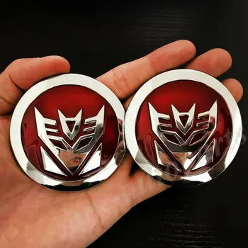 

2pcs Metal Chrome Transformers Autobot Deception Car Badge Emblem Decal Sticker