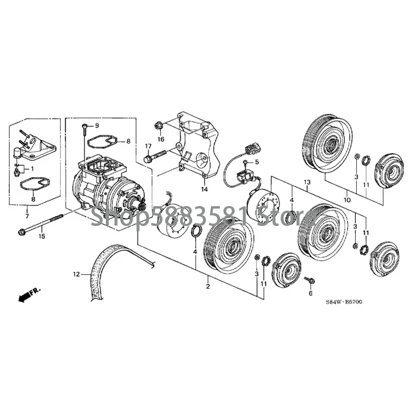 

Car engine belt hon daa cco rdACG air conditioning pump belt compressor belt fan belt alternator drive belt air-conditioning bel