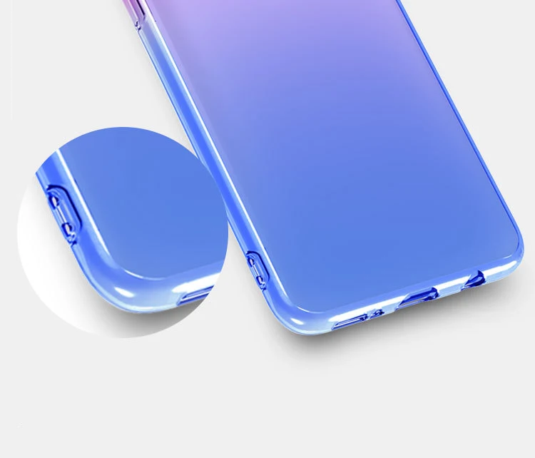 500 шт. Градиент красочный мягкий чехол из tpu для samsung A9S A8S A6S A70 A60 A50 A40 A30 A10 M30 M20 M10 ультратонкая Защитная крышка
