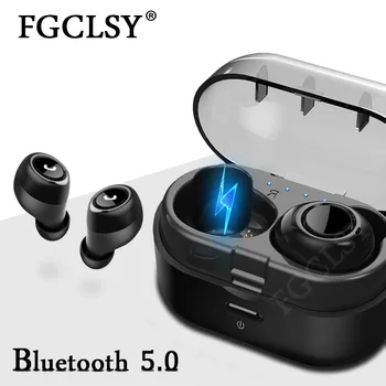 

FGCLSY New Wireless Bluetooth Earphone Mini In Ear Music Headset Stereo Sport Earbuds Earphones With Mic Charging Box For iPhone