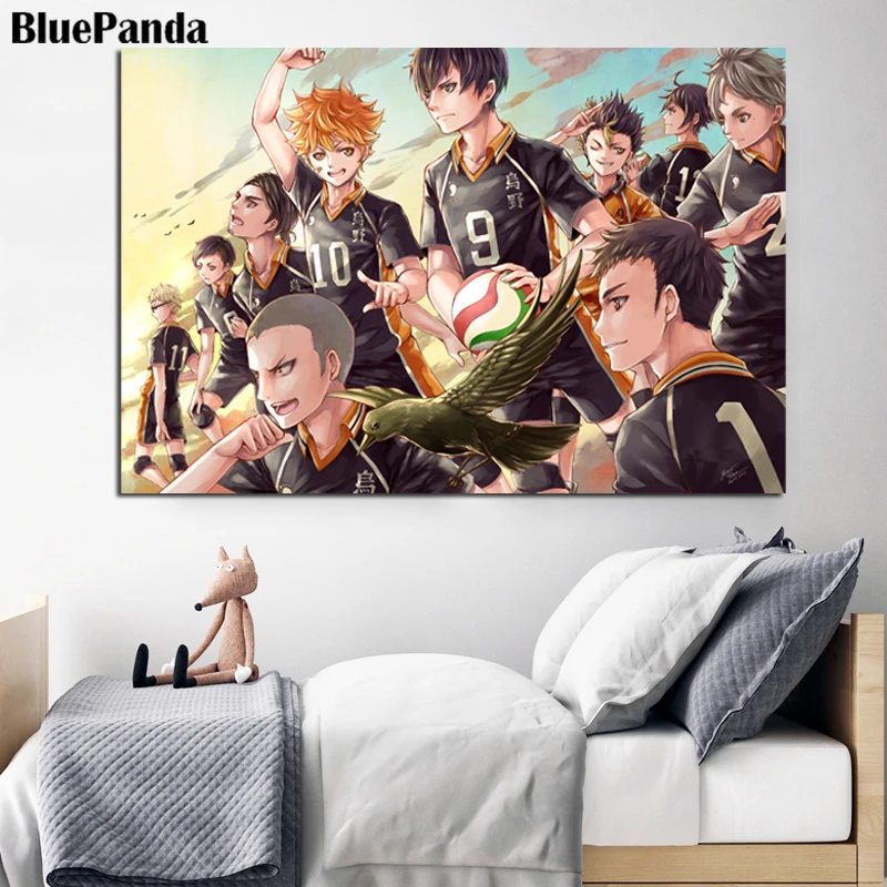 Haikyu Of Wuye Университетская волейбольная команда настенные художественные картины