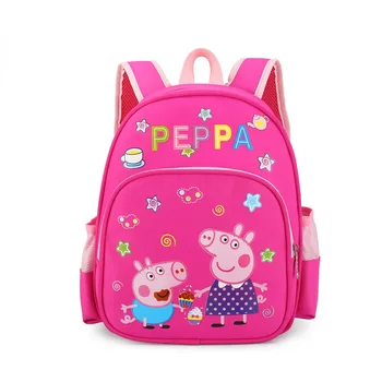 

Peppa Pig Girls Backpack Kids Rucksack Cartoon Oxford Cloth Cute Book Bag Child Teenager School Bag Pack Student Satchel