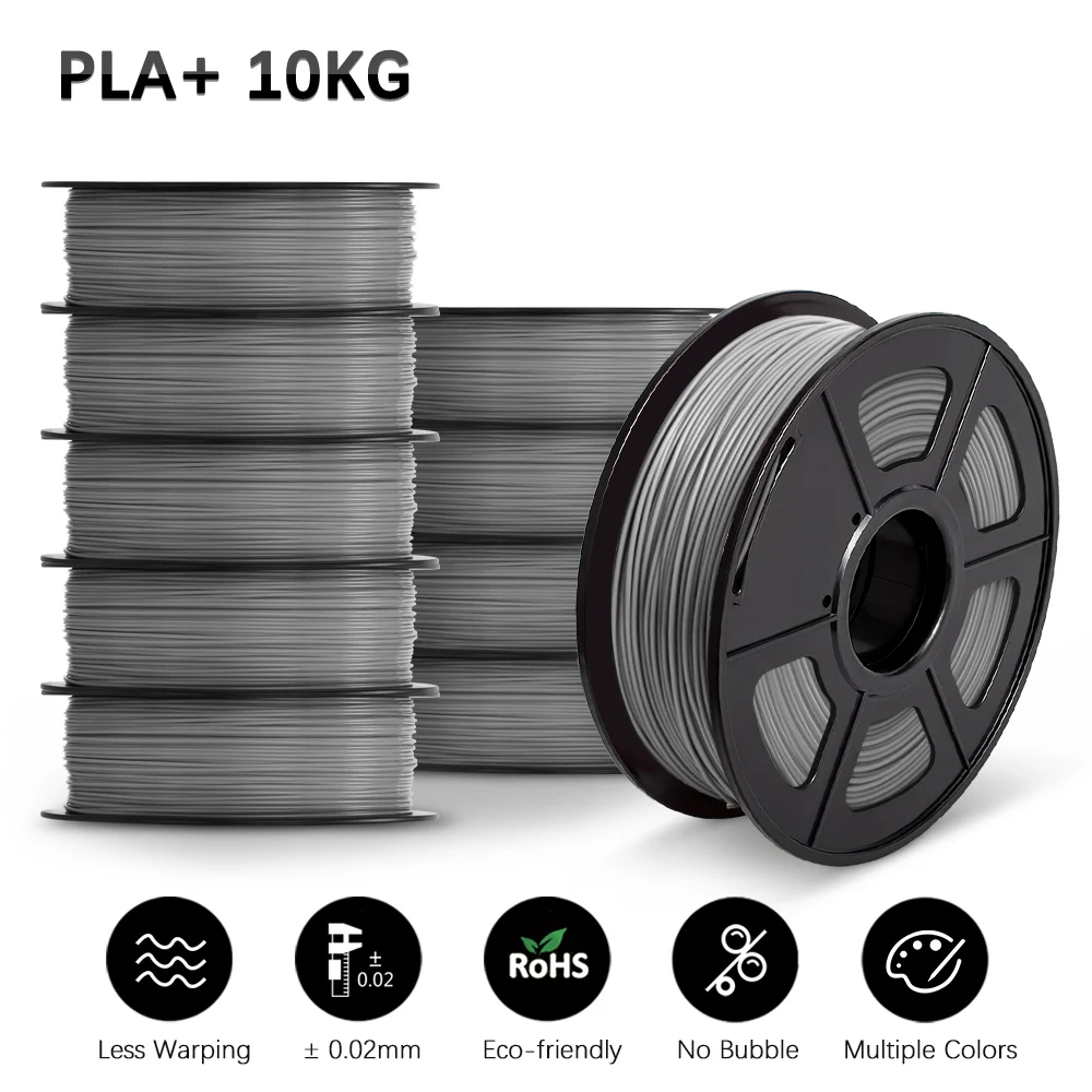 SUNLU PLA 3D Printer Filament 10 Rolls/Set PLA PLUS 3D Filament Bulk Sale 3D Printing Materials For 3D Pen best pla filament 3D Printing Materials