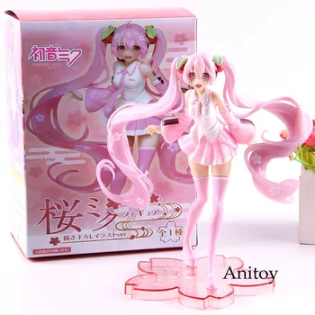 

Arcade Future Tone Sakura Miku Action Figure Hatsune Miku PVC Anime Cartoon Collection Model Toy Gift for Kids