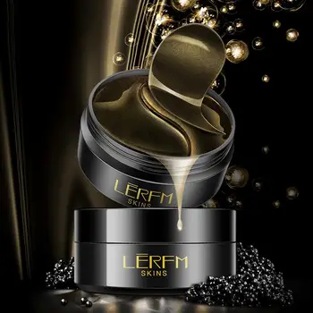

60pcs Deep Sea Caviar Eye Patch Black Gold Eye Mask Anti-Aging Collagen Eye Mask Under Eye Mask Eye Pads Gel Wrinkle Dark Circle