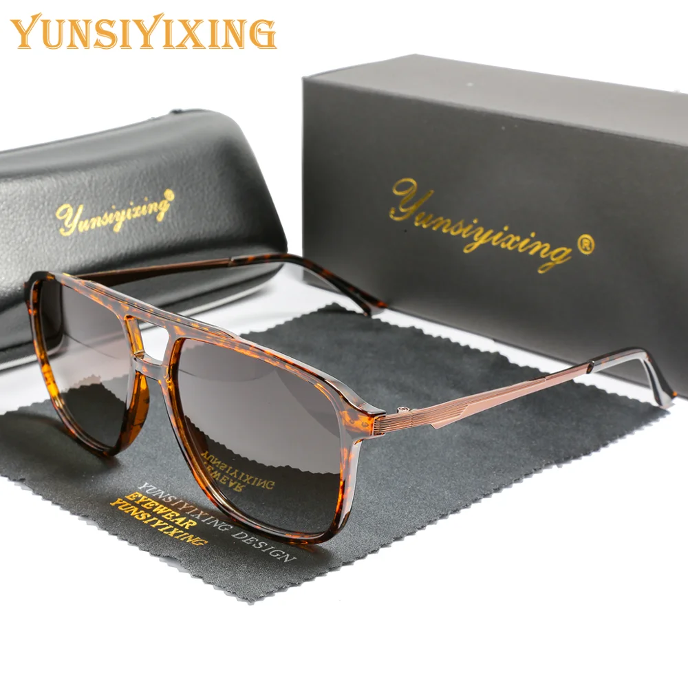

YSYX TR polarized Sunglasses Men's quare Frame Sun Glasses outdoor Day And Night Vision Driver Driving Glasses gor a car YX3301