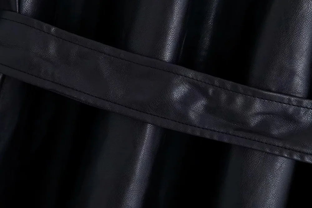 Английский винтажный уличный однобортный кожаный жакет ZA для женщин casaco feminino jaqueta feminina длинный жакет