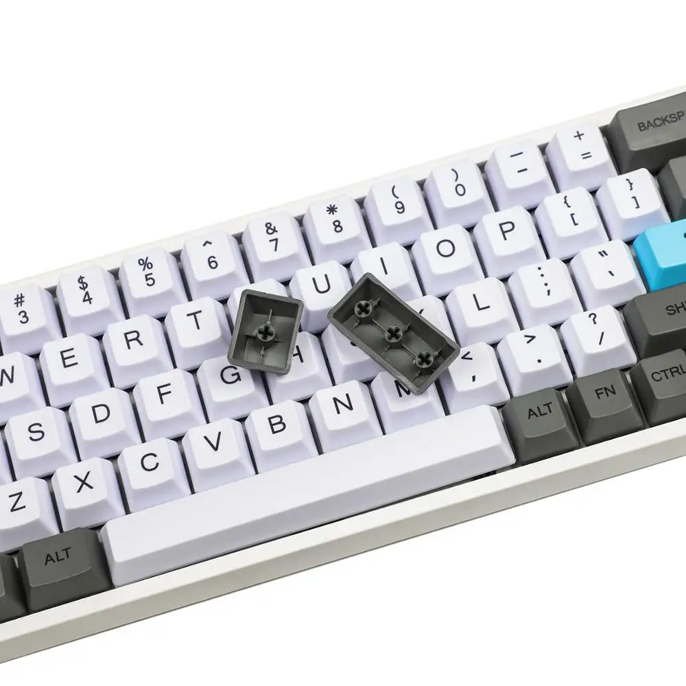 YMDK 61 64 68 ANSI Dye Sub Carbon Customize Keyset OEM Profile PBT Keycap для MX механическая клавиатура GH60 SP64 GK64