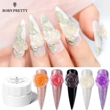 

BORN PRETTY PRO 5ml Nail Carve UV Gel Long Lasting Nail Soak Off Nail Gel Paint Gel 3D Drawing Flower Gel Nail Polish