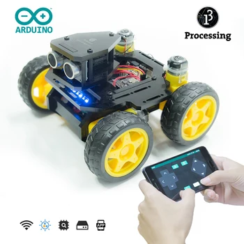 

Modiker Adeept AWR-A 4WD Smart WiFi Robot Car Kit DIY Robot Kit for R3 High Tech Toys