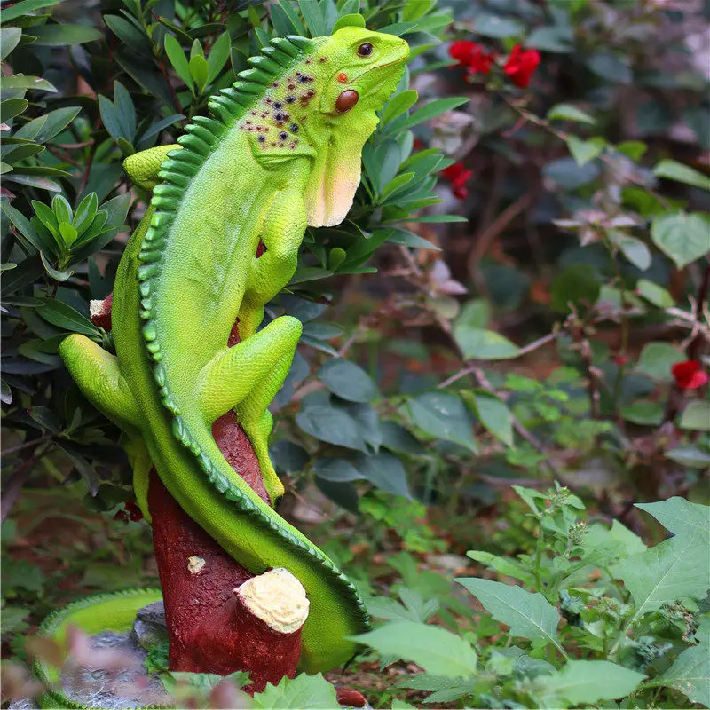 Pastoral Simulation Animal Resin Lizard Sculpture Ornament Outdoor
