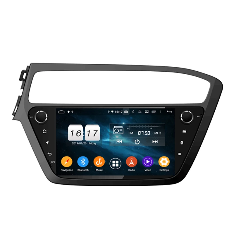 9 дюймов 4+ 32G Android 9,0 автомобильный мультимедийный плеер для HYUNDAI I20- с gps Wifi без DVD