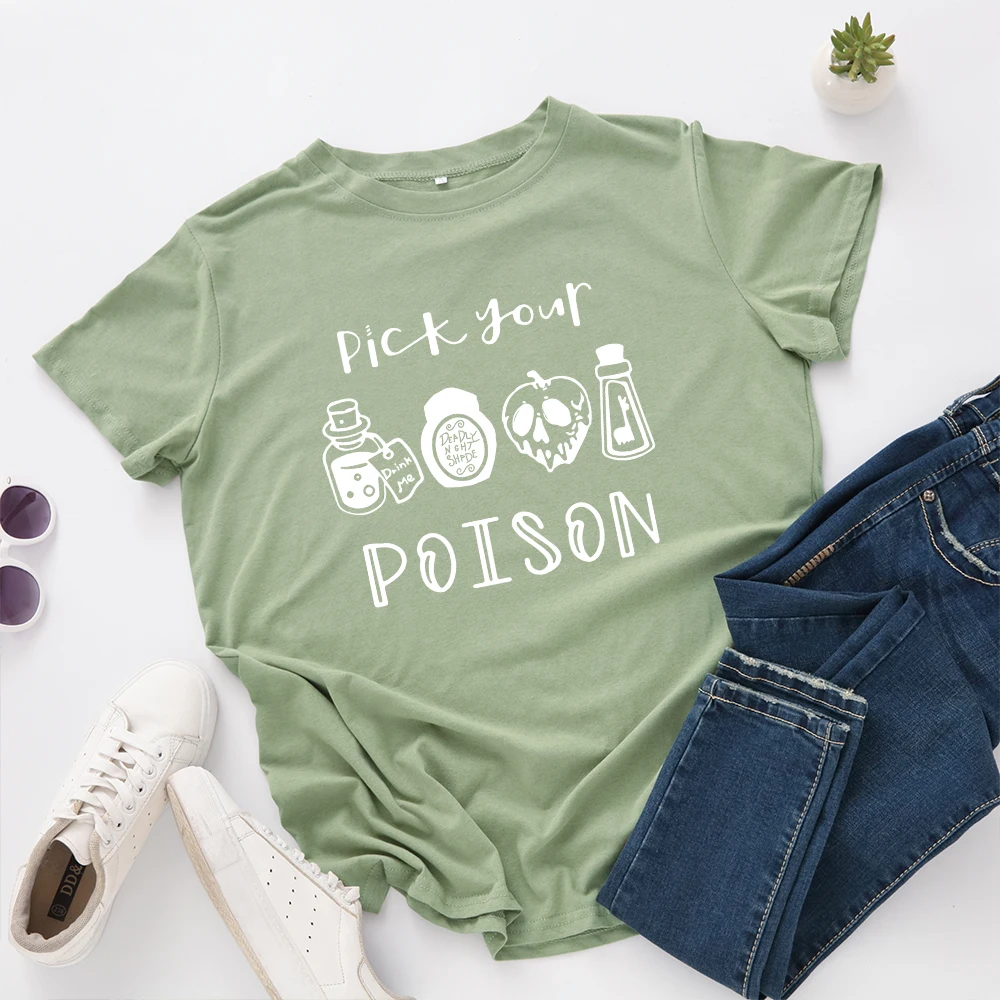 JFUNCY Plus Size Halloween Clothes Women T-shirts Female Short Sleeve Tee Tops Woman Casual Tshirt 2020 Summer Cotton T Shirt