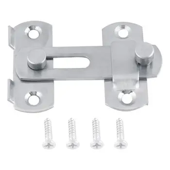 

Stainless Steel Hasp Latch Lock Sliding Door Simple Convenience Window Cabinet Locks For Home Hotel Door Security
