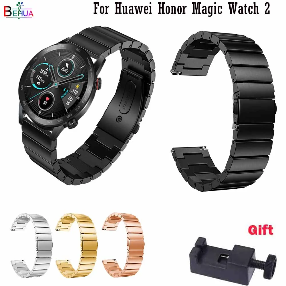 Ремешок для часов Huawei Honor Magic watch 2 22 мм сменные ремешки из нержавеющей стали huami