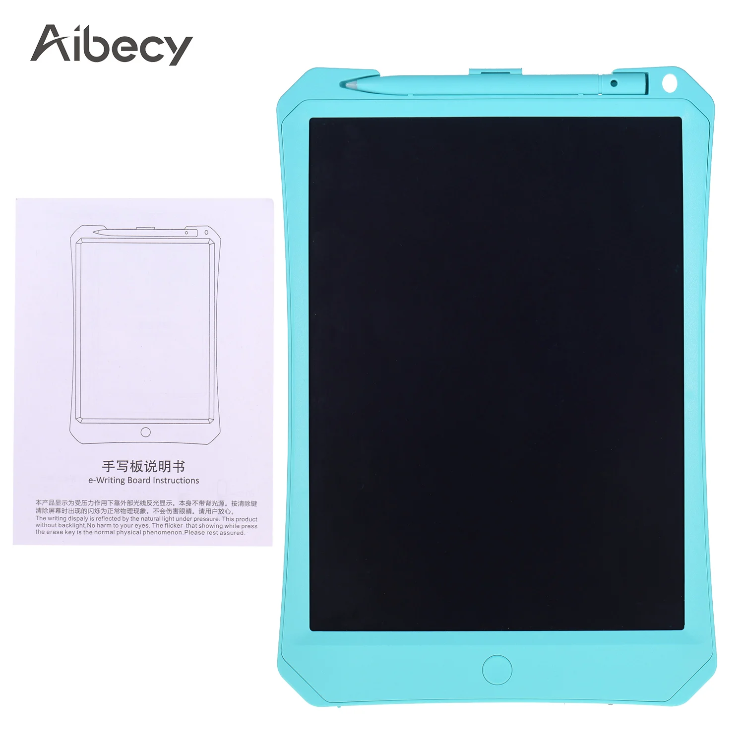 Aibecy 10,5 дюймовый ЖК-планшет для письма, электронная доска для рисования, многоразовая цифровая Подушечка для рукописного ввода, чувствительная к давлению со стилусом
