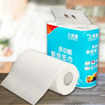 

2 Rolls Kitchen Paper towels Hollow Replacement White Soft Paper towel Print Interesting Toilet Paper Cleaning Table Household