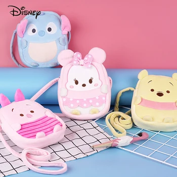 

Disney Mommy bag Cute Carton Plush Toys Minnie Winnie Stitch Kids Bag Fashion Toy Baby Bags