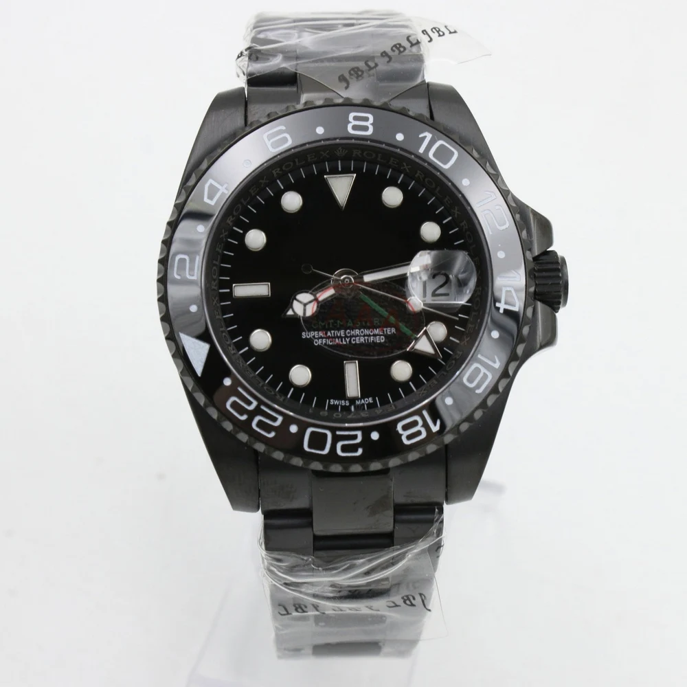 

Luxury watch black GMT for men automatic watch R41601 mechanical designer mens watches master montre aaa watch
