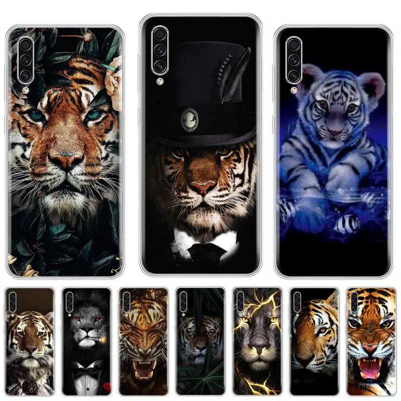 Крутой костюм с головой тигра чехол для телефона samsung galaxy A3 A5 A7 A10 A20 E A30 S A40 A50 A70 A71 A80