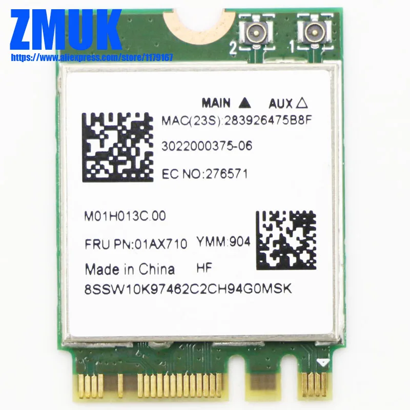 Комбинированная карта RTL8821CE 802.11AC 1X1 Wi-Fi + BT 4 2 для серии Leonovo 130 V130 V145 S145 V330 330 330S A340 V530