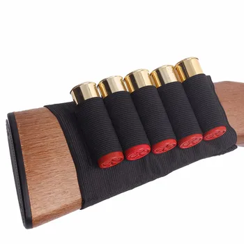 

Tactical 5 Round Ammo Carrier Shell Holder 12/20 GA Military Bandolier Carrier Pouch Airsoft Rifle Hunting Accessories