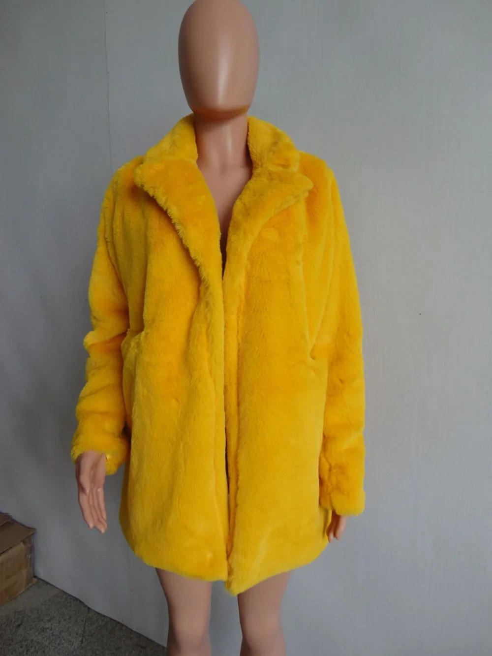 Женское пальто из искусственного меха, осенне-зимнее модное повседневное меховое пальто, мягкая плюшевая Женская куртка из искусственного меха