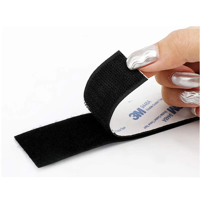 1Meter/Pairs Strong Self adhesive Hook and Loop Fastener Tape nylon sticker velcros adhesive with Glue for DIY 20/25/30/38/50mm