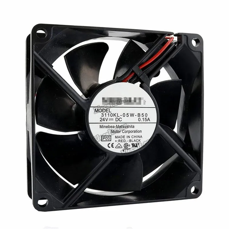 Оригинальный Новый 3110KL-05W-B50 8025 8 см 80 мм DC 24 В 0.15A Вентилятор охлаждения сервера |
