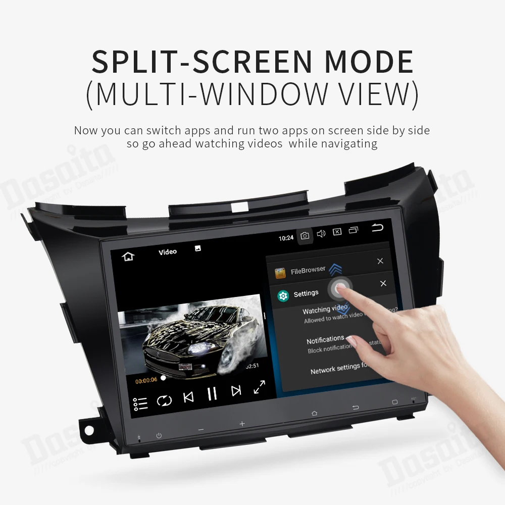 Sale 10.2" HD Digital Octa Core 64 bit Android 9.0 car multimedia Player for Nissan Murano Z52 2015 2016 2017 with 4G RAM 32G ROM 7