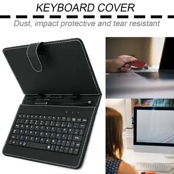 

Leather Case 10.1 Inch Imitation Cover with USB Keyboard universal practical for Android Windows Tablets