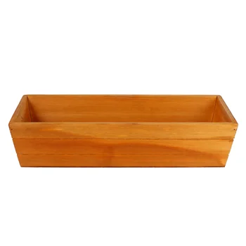 

Retro Succulent Container Wooden Plants Container Box Rectangular Flower Pot