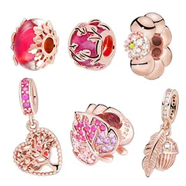 2019-Autumn-New-925-Sterling-Silver-Sparkling-Pav-Leaf-Charm-Charm-Beads-fit-Original-Pandora-Bracelets (1)