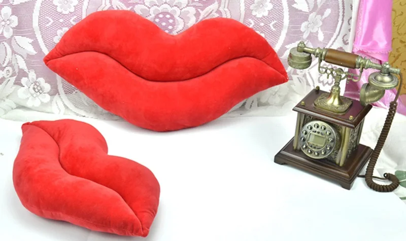 Creative Plush Toys Model Sexy Big Lips Pillow Lip Red Back Cushion Wedding Valentine's Day BOY'S Confession Pillow