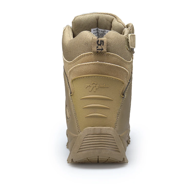  JICHI Men's Military boot Combat Mens Chukka Ankle Boot Tactical Big Size Army Boot Male Shoes Safe