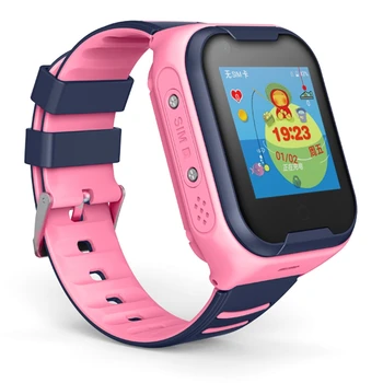 

4G A36E Smart Kids Watch Waterproof IPX7 Wifi GPS Video Call Monitor Tracker Clock Students Wristwatch Kids Children Pink