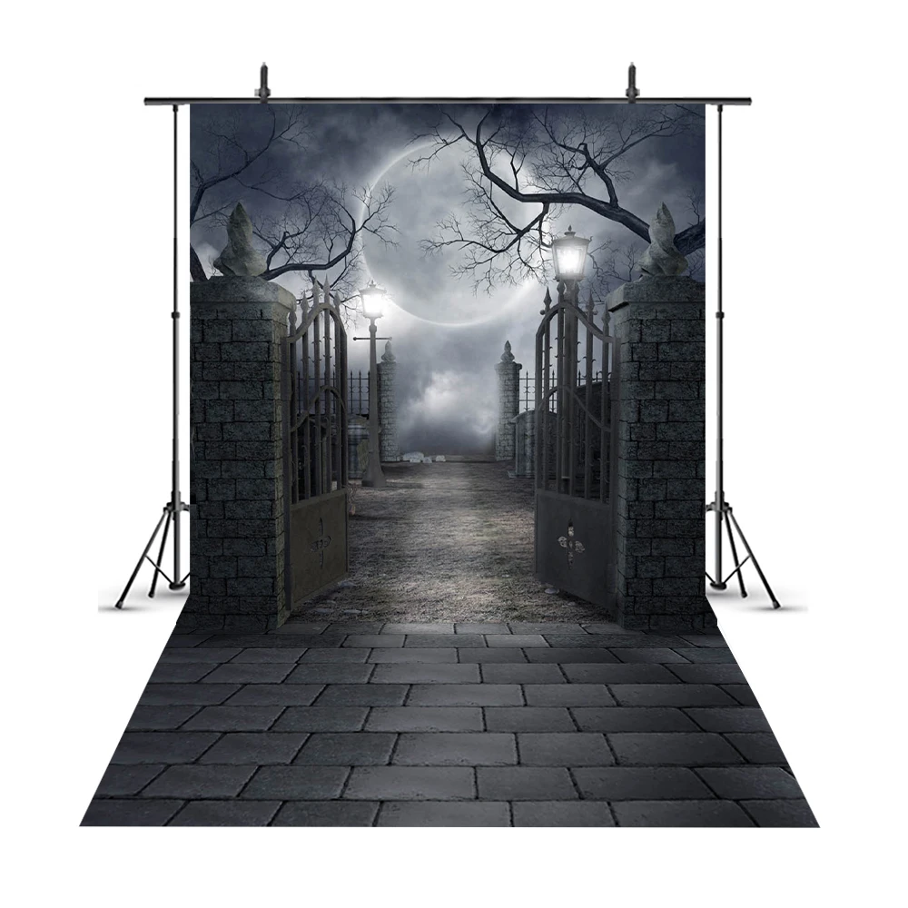 

Halloween Theme Photocall Pictorial Cloth Seamless Customized Photography Backdrop Background Studio Prop Halloween Party Prop