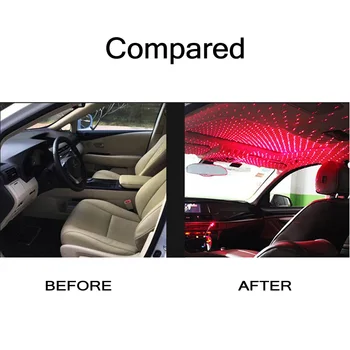 

Car Ceiling Romantic light USB Connector Christmas Decoration Accessories